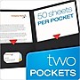 Oxford 2-Pocket Presentation Folders, Black, 25/Box (OXF 57506)~#|#~sp255102876_sc7