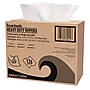 Boardwalk Cloth Cleaning Wipers, 16.75" x 9.75", White, 126 Wipers/Box, 10 Boxes/Carton (BWKHS1260W)~#|#~sp256847441_sc7