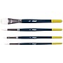 Prang Hobby Four-Brush Set, Blue/Yellow, 4/Pack (X94006)~#|#~sp257045497_sc7