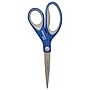 Westcott 8" Stainless Steel Scissors, Pointed Tip, Blue/Gray, 3/Pack (ACM17837)~#|#~sp257226135_sc7