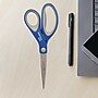 Westcott 8" Stainless Steel Scissors, Pointed Tip, Blue/Gray, 3/Pack (ACM17837)~#|#~sp257226138_sc7