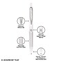 uniball 207 Plus+ Retractable Gel Pen, Medium Point, 0.7mm, Black Ink, 4 Pack (70652)~#|#~sp257579774_sc7