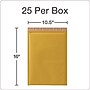 10.5" x 15" Self-Sealing Bubble Mailer, Brown Kraft, 25/Pack (QUA85763)~#|#~sp257734414_sc7