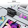SIIG GaN USB-A/USB-C Charging Stand, 200W, Black (AC-PW1Y11-S1)~#|#~sp260591547_sc7