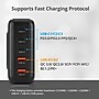 SIIG GaN USB-A/USB-C Charging Stand, 200W, Black (AC-PW1Y11-S1)~#|#~sp260591550_sc7