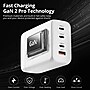 SIIG GaN USB-A/USB-C Charger, 200W, White (AC-PW1V11-S1)~#|#~sp260591586_sc7