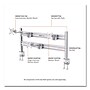 Tripp Lite by Eaton Adjustable Slat Rail with Posts for Slat Wall System for 32" Monitors, Silver (DMSWKITTAA)~#|#~sp264287907_sc7