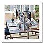 Tripp Lite by Eaton Adjustable Slat Rail with Posts for Slat Wall System for 32" Monitors, Silver (DMSWKITTAA)~#|#~sp264287915_sc7