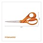Fiskars Original 8.41" Stainless Steel Scissors, Pointed Tip, Orange (1069755)~#|#~sp264452699_sc7