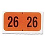 Smead Yearly End Tab File Folder Labels, 0.75" x 1.5", Orange, 500/Roll (68326)~#|#~sp264453036_sc7
