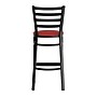 Flash Furniture HERCULES Traditional Steel and Vinyl Ladder Back Restaurant Barstool, Black Frame/Red Seat (XUDG697BBARRDV)~#|#~sp264513305_sc7