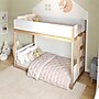 Flash Furniture Dallas Convertible Bunk Bed with Ladder, Twin Over Twin, White/Natural (MG090030TTBWHN)~#|#~sp264514720_sc7