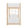 Flash Furniture Dallas Convertible Bunk Bed with Ladder, Twin Over Twin, White/Natural (MG090030TTBWHN)~#|#~sp264514728_sc7