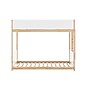 Flash Furniture Dallas Convertible Bunk Bed with Ladder, Twin Over Twin, White/Natural (MG090030TTBWHN)~#|#~sp264514729_sc7