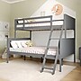 Flash Furniture Dallas Convertible Bunk Bed with Ladder, Twin Over Full, Gray (MG090031TFBGY)~#|#~sp264514961_sc7