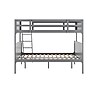 Flash Furniture Dallas Convertible Bunk Bed with Ladder, Twin Over Full, Gray (MG090031TFBGY)~#|#~sp264514974_sc7