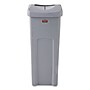 Rubbermaid Commercial Plastic Universal Square Trash Can with Swing Lid, 23 Gallon, Gray (2143862)~#|#~sp264515009_sc7