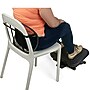 Mind Reader Mesh Lumbar Support Cushion and Height Adjustable Ergonomic Non-Slip Foot Rest Combo, Black (FTMESHCMB-BLK)~#|#~sp26833222_sc7