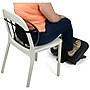 Mind Reader Mesh Lumbar Support Cushion and Height Adjustable Ergonomic Non-Slip Foot Rest Combo, Black (FTMESHCMB-BLK)~#|#~sp26833223_sc7