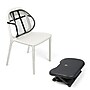 Mind Reader Mesh Lumbar Support Cushion and Height Adjustable Ergonomic Non-Slip Foot Rest Combo, Black (FTMESHCMB-BLK)~#|#~sp26833225_sc7
