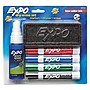 EXPO Tank Dry Erase Starter Set/Kit, Chisel Tip, Assorted Colors, 4/Set (80653A)~#|#~sp269526171_sc7