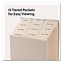 Smead 12-Compartment Linen Stadium File, Letter Size, Beige (70226)~#|#~sp269526342_sc7