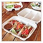 World Centric Plant-Based 3-Compartment Fiber Hinged Carryout Container, Natural, 300/Carton (TO-SC-T3-LFS)~#|#~sp269526387_sc7