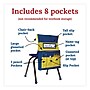 Carson-Dellosa Chairback Buddy Polyester Seat Storage x 15" x 1.5", Blue/Yellow (CDP158036)~#|#~sp271097407_sc7