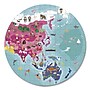 Janod 208-Piece Round Double-Sided Blue Planet Suitcase Cardboard Puzzle (J02655)~#|#~sp271097544_sc7