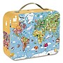 Janod 300-Piece Giant World Map Suitcase Puzzle Cardboard Puzzle (J02656)~#|#~sp271097547_sc7
