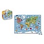 Janod 300-Piece Giant World Map Suitcase Puzzle Cardboard Puzzle (J02656)~#|#~sp271097549_sc7