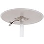 Luxor 36" Round Height Adjustable Café Table, White (LX-PNADJ-36RD)~#|#~sp27405558_sc7