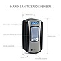 PURELL LTX 12 Automatic Wall Mounted Hand Sanitizer Dispenser, Chrome/Black (1928-04)~#|#~sp27753150_sc7