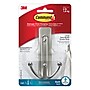 Command Large Bathroom Hook, Satin Nickel, 1 Hook, 1 Large Water-Resistant Strip/Pack (BATH36-SN-ES)~#|#~sp27754637_sc7