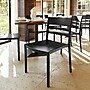 Flash Furniture Bridgeport Stacking Patio Chair, Slatted Backrest in Black (DHF317APPBLK)~#|#~sp278278675_sc7