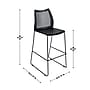 Flash Furniture HERCULES Plastic Air-Vent Back Bar Stool, Black, 3/Pack (3RUT498ABSBK)~#|#~sp278351181_sc7
