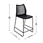 Flash Furniture HERCULES Plastic Air-Vent Back Counter Stool, Black (RUT498ACSBK)~#|#~sp278351248_sc7