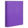 JAM Paper® Plastic 1 Inch Binder, Purple 3 Ring Binder, Sold Individually (218912242)~#|#~sp29737879_sc7