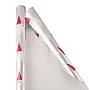 JAM Paper Christmas Wrapping Paper, 12 Sq. Ft, Snowflake Santa (165534549)~#|#~sp29739292_sc7