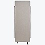 Luxor Reclaim Freestanding Room Divider, 66"H x 24"W, Misty Gray Fabric (RCLM2466ZMG)~#|#~sp30218318_sc7
