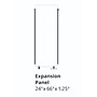 Luxor Reclaim Freestanding Room Divider, 66"H x 24"W, Misty Gray Fabric (RCLM2466ZMG)~#|#~sp30218320_sc7