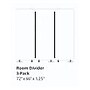 Luxor Reclaim Room Divider, Slate Gray, 3/Pk (RCLM7266ZSG)~#|#~sp30218346_sc7