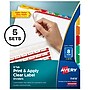 Avery Index Maker Paper Dividers with Print & Apply Label Sheets, 8 Tabs, Multicolor, 5 Sets/Pack (11419)~#|#~sp30783041_sc7