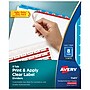 Avery Print & Apply Blank Tab Dividers, 8-Tab, Blue, 5/Pack (11411)~#|#~sp30783086_sc7
