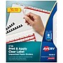 Avery Index Maker Unpunched Print & Apply Label Plastic Dividers, 8-Tab, Clear, 5 Sets/Pack (16063)~#|#~sp30784077_sc7