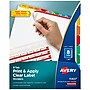 Avery Index Maker Paper Dividers with Print & Apply Label Sheets, 8 Tabs, Multicolor (11407)~#|#~sp30784619_sc7