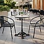 Flash Furniture Acadia 24" 1.5" Thickness Round Table Top, Wooden, White Faux Marble (STRD600MMWHMAR)~#|#~sp309495674_sc7