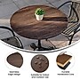 Flash Furniture Acadia 1.5" Thickness Round Table Top, Wood, Dark Brown (STRD800MWBR)~#|#~sp309495734_sc7