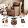 Flash Furniture Cash LeatherSoft Swivel Glider Rocker Manual Recliner Chair, Cognac (CYRAC536UCGNPU)~#|#~sp309495953_sc7