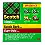 Scotch Tape Variety Pack With Dispensers, 1" Core, Transparent, 4 Rolls/Pack (4MIX-SR)~#|#~sp309625798_sc7